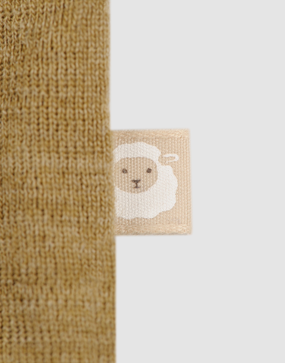 Jurk met ruches van merinowol voor baby's