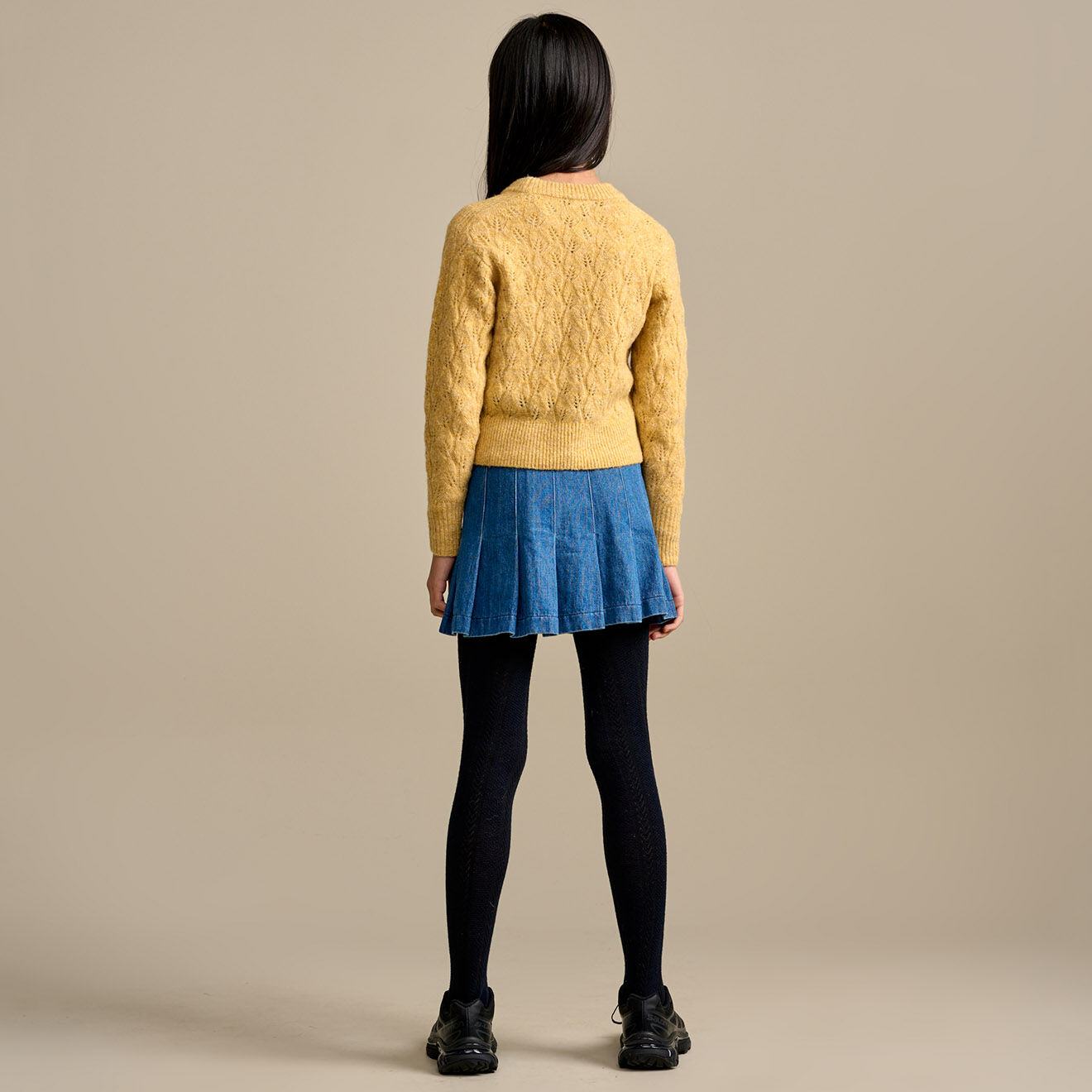 Bellerose Pull Arin ajouré sable