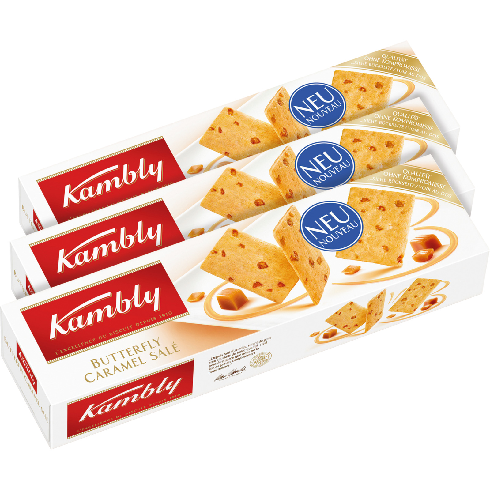 Kambly Butterfly Caramel Salé 3x100g