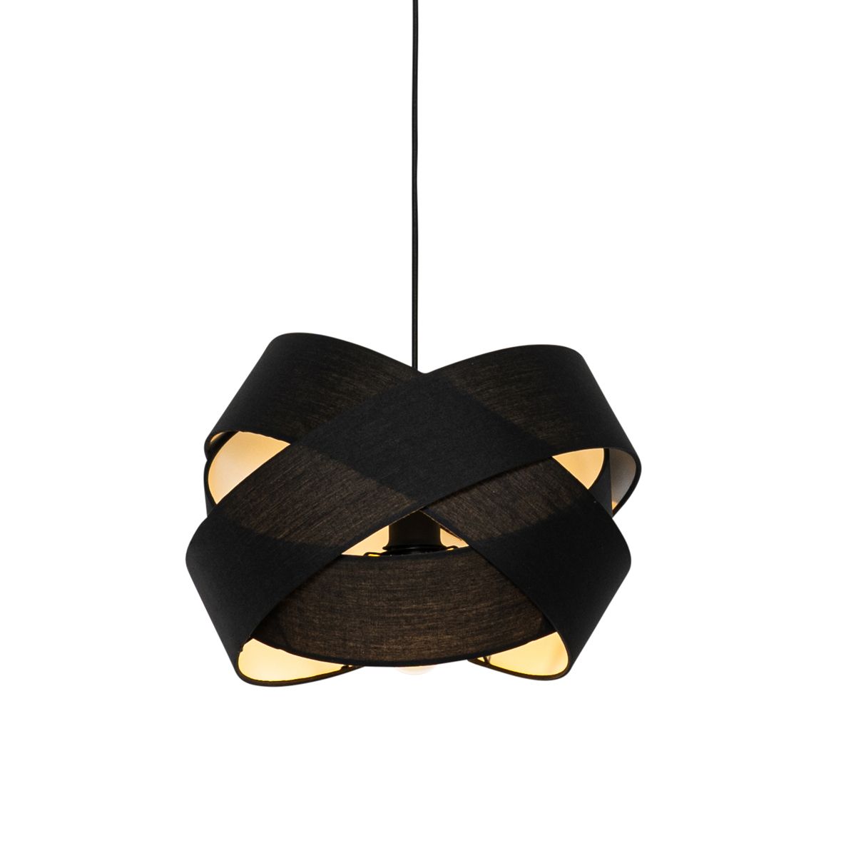 Moderne hanglamp zwart - Cloth