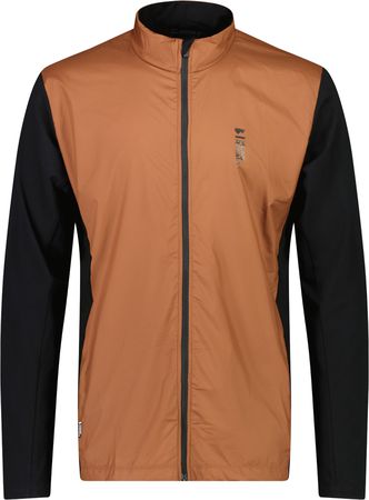 REDWOOD WIND Herren-Merino-Langarmtrikot mit Windschutz  dark copperblack  S