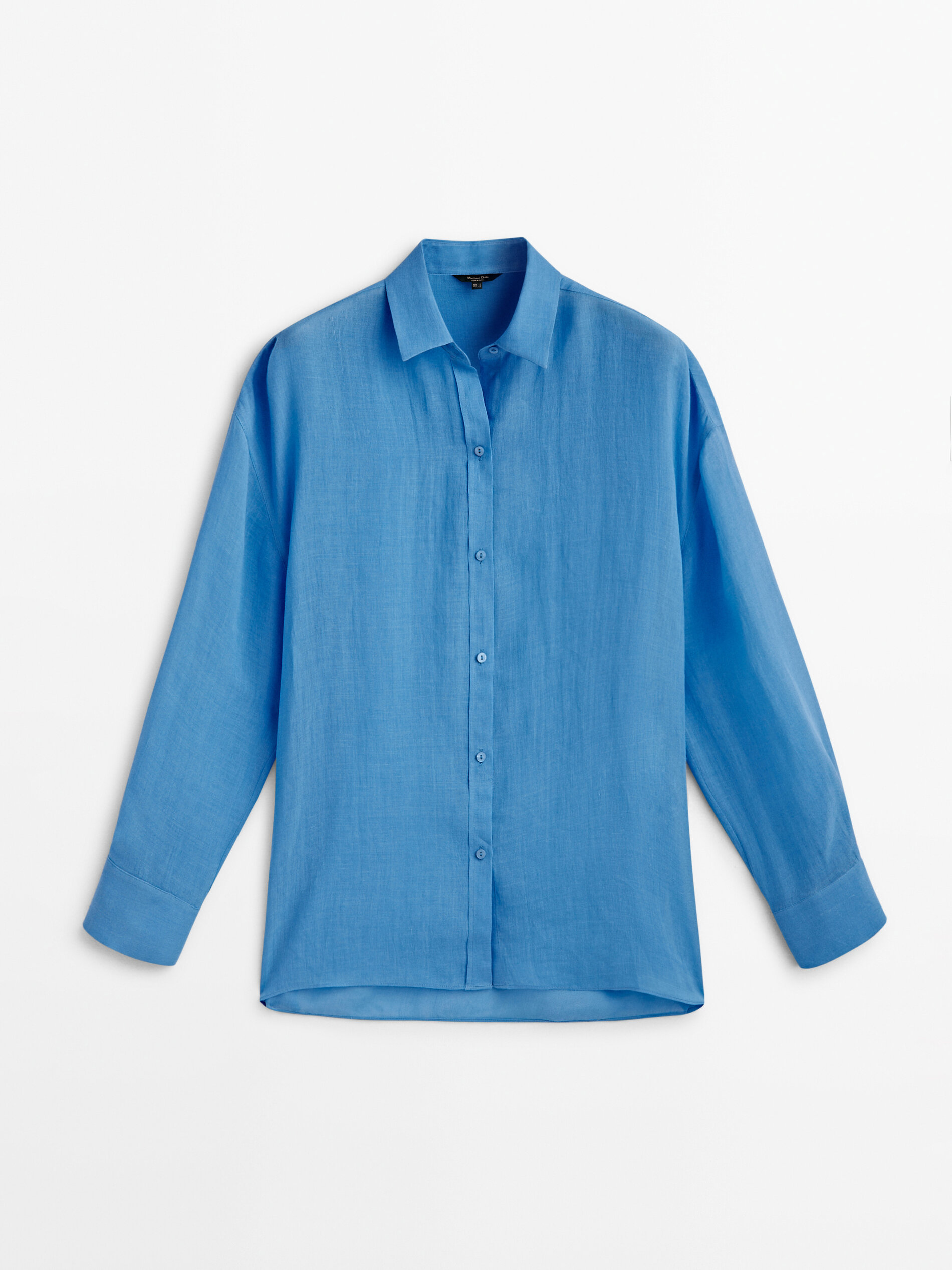 Camisa oversized 100% cobre - AZUL