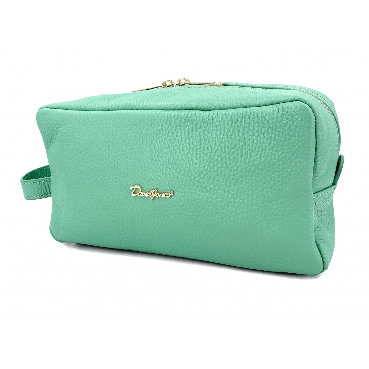 David Jones Trousse de toilette en cuir de vachette David Jones