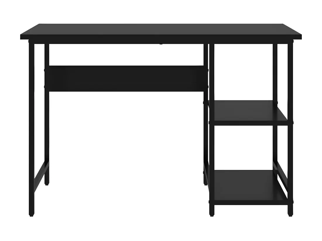 Bureau d'ordinateur Noir 105x55x72 cm MDF et métal