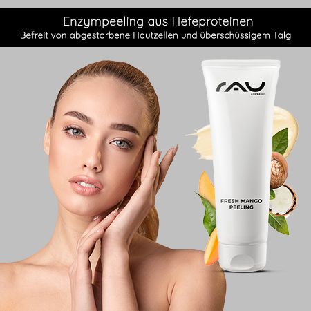 RAU Cosmetics Fresh Mango Peeling - sanftes, enzymatisches Peeling mit Mango-Duft