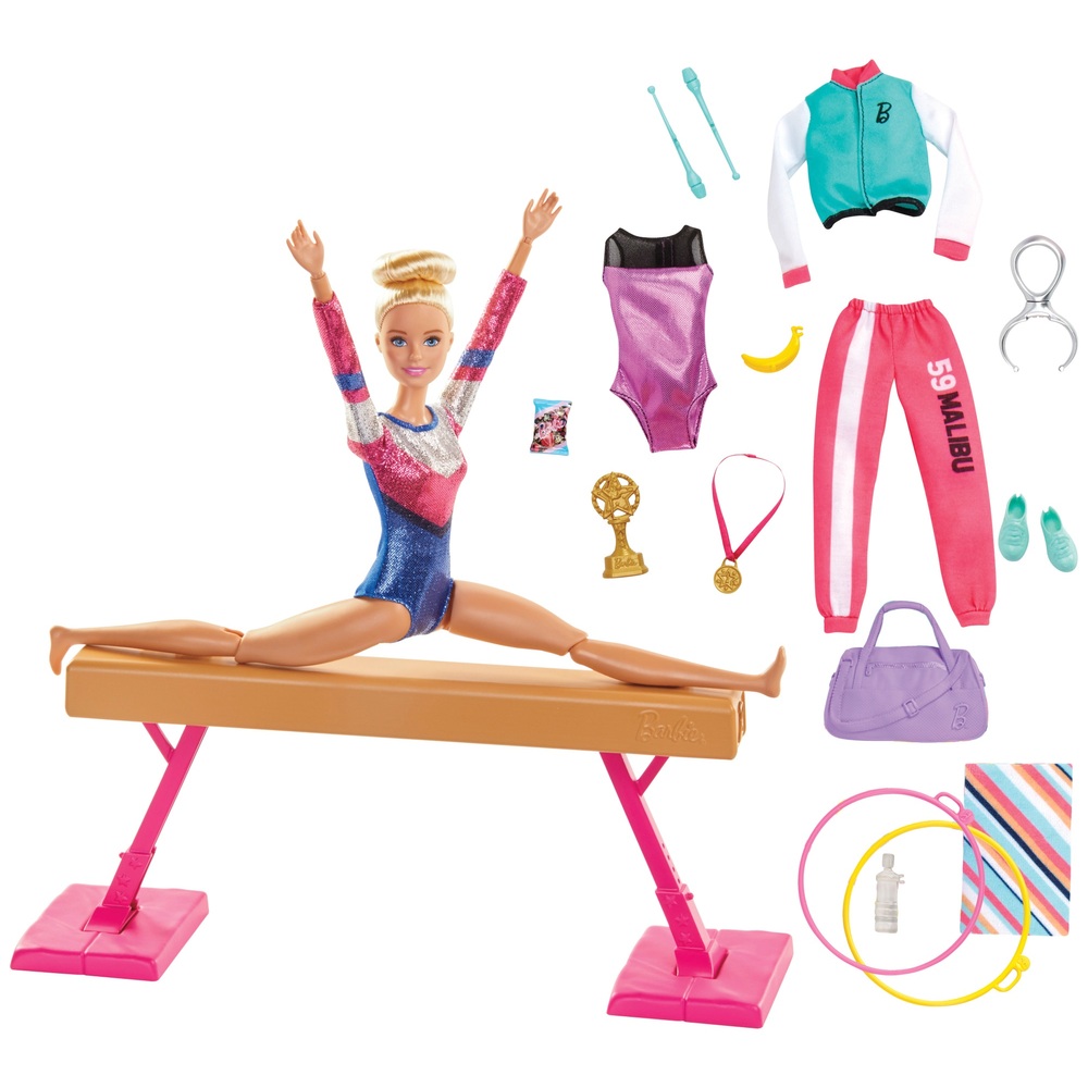 Barbie-Gymnastikpuppe und Spielset
