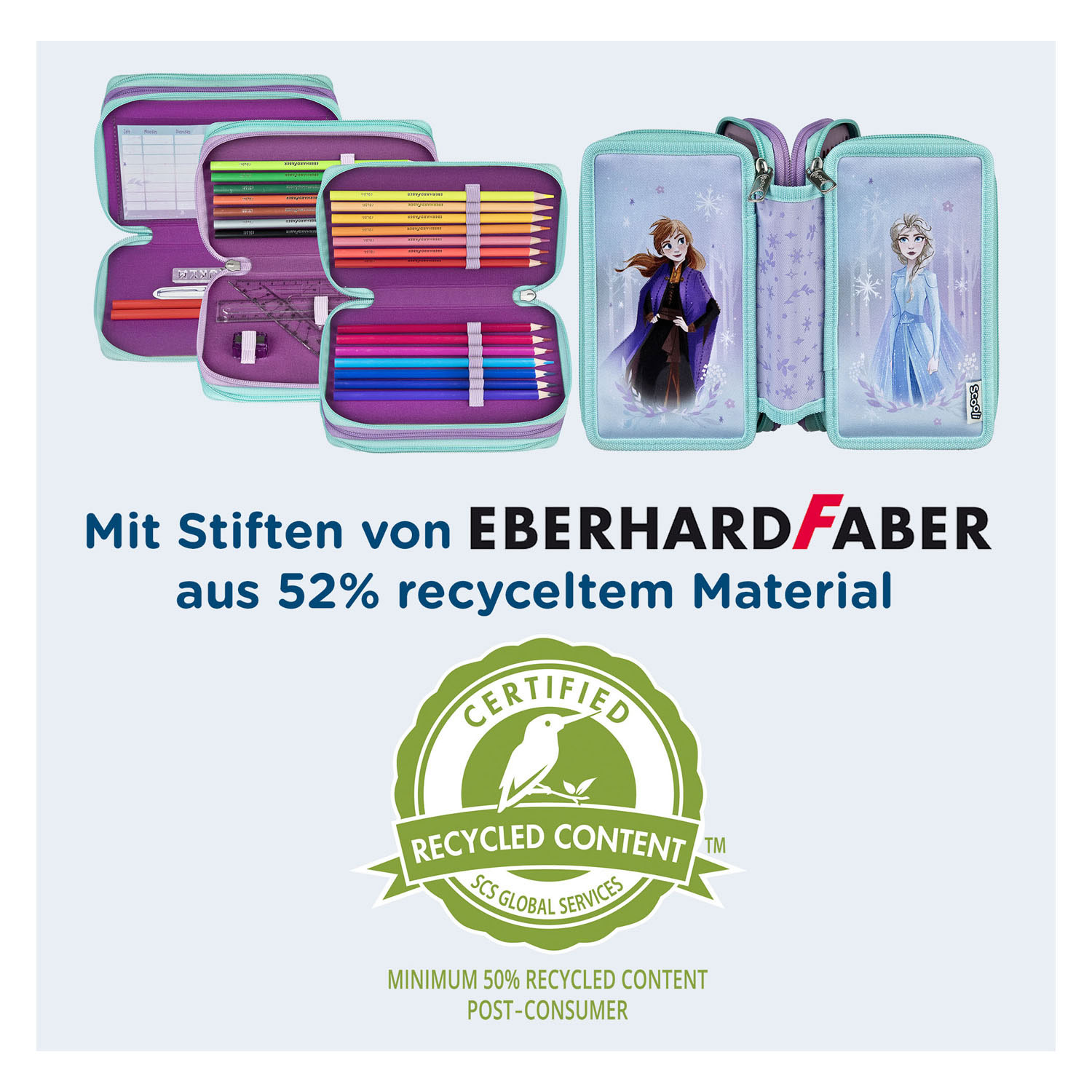3-Vaks Gevulde Etui Disney Frozen