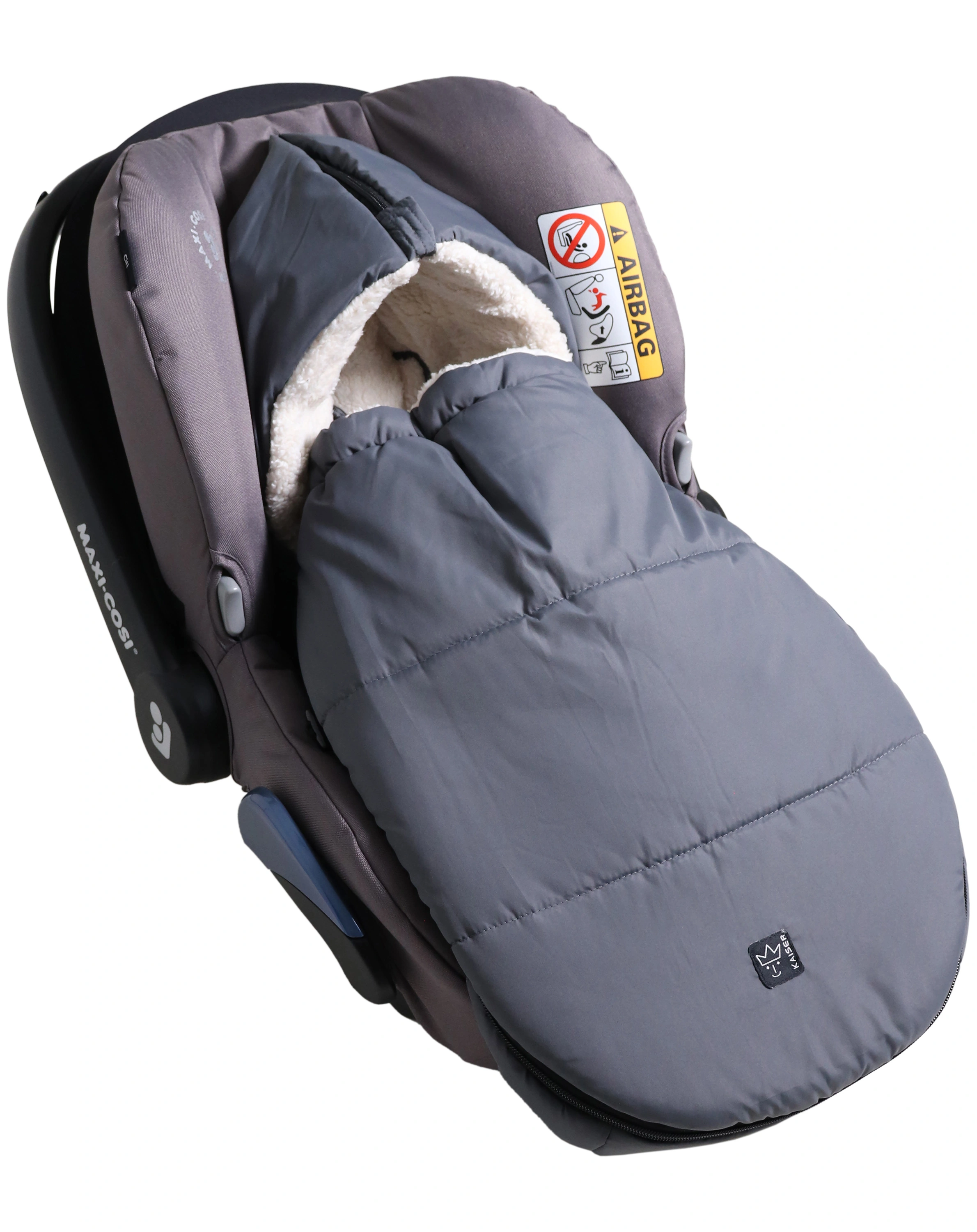 Babyschalen-Fußsack HOODY 2.0 in anthracite