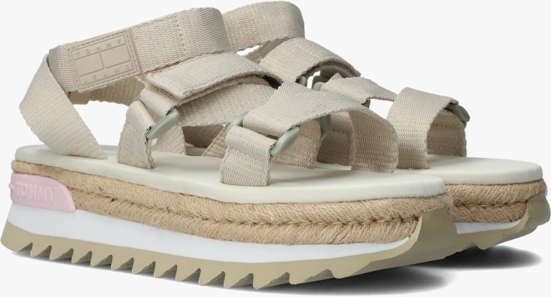 TOMMY JEANS beige tommy jeans sandalen tommy jeans rope cleated