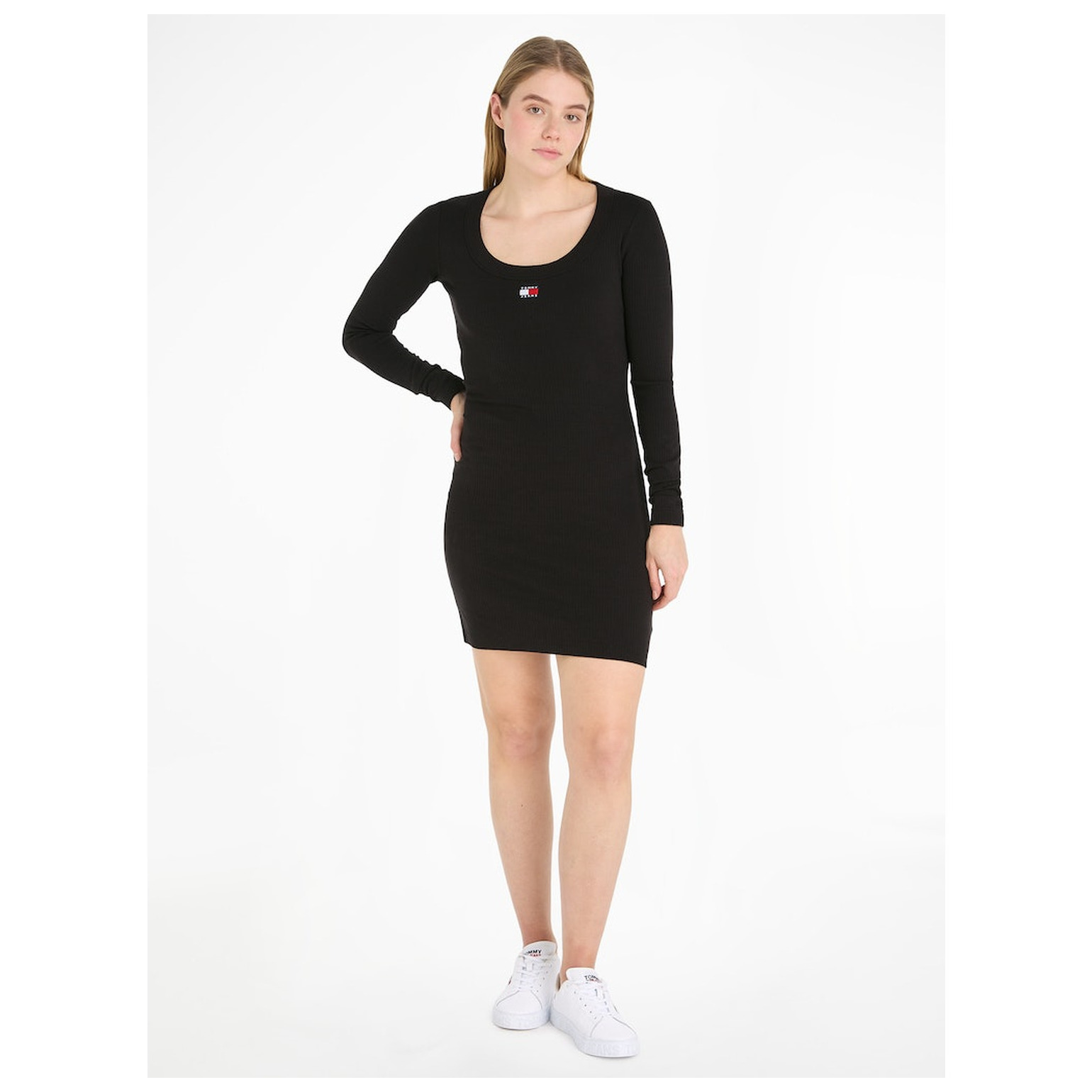 Tommy Jeans TJW BADGE RIB BODYCON LS