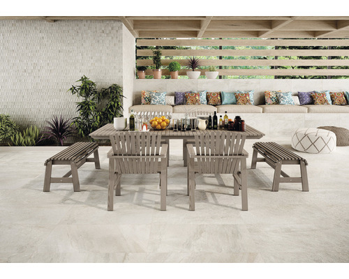 Porseleinen tegel Dover Almond 45 x 90 cm