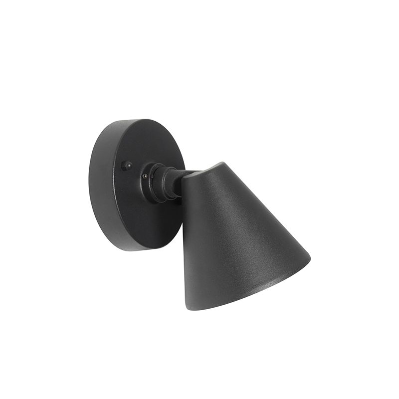 Moderne buiten wandlamp zwart IP44 verstelbaar - Ciara