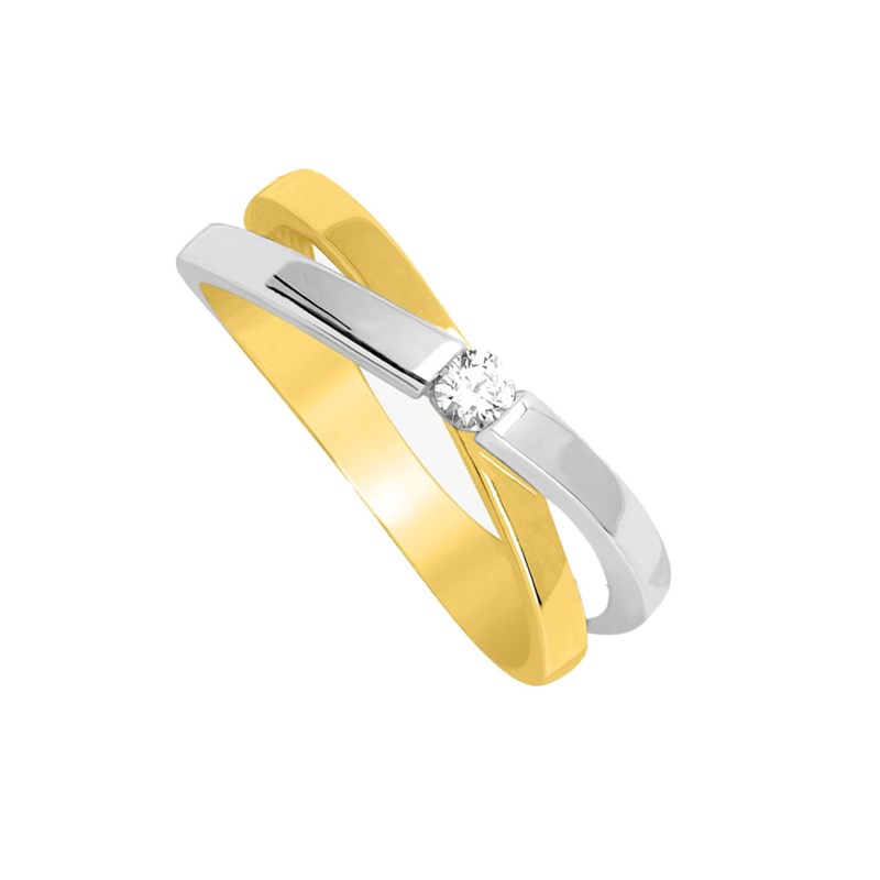 Bague Femme - Oxyde de zirconium - Or 18 Carats