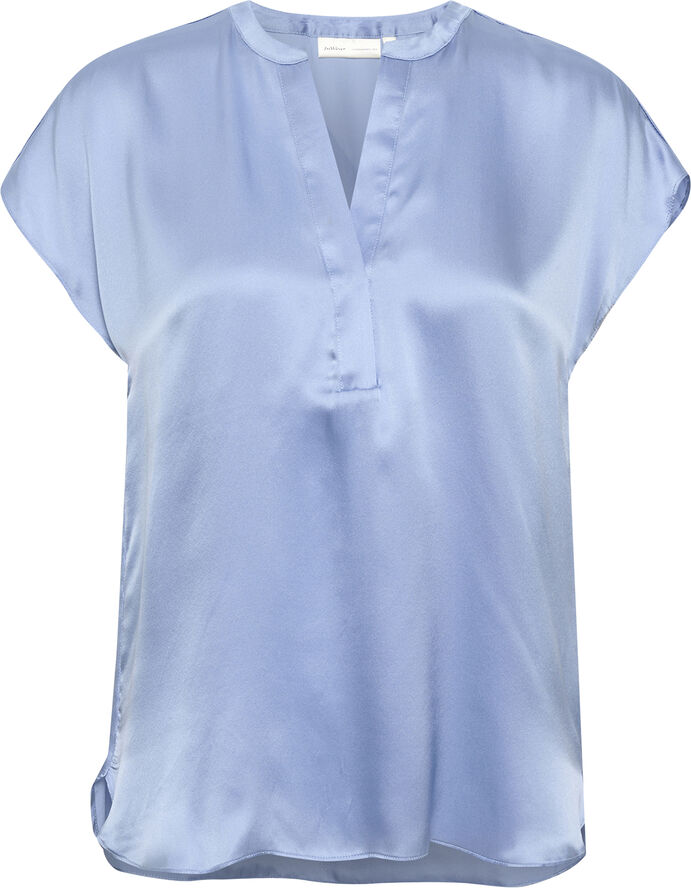InWear LiraIW Leonore Top Premium - 100% Silk Blue serenity