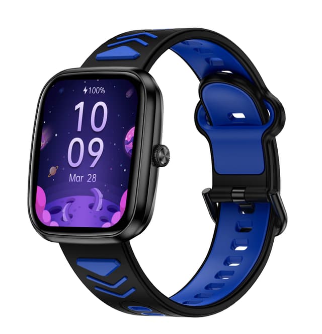 Smartwatch med Bluetooth-opkald og sundhedsovervågning