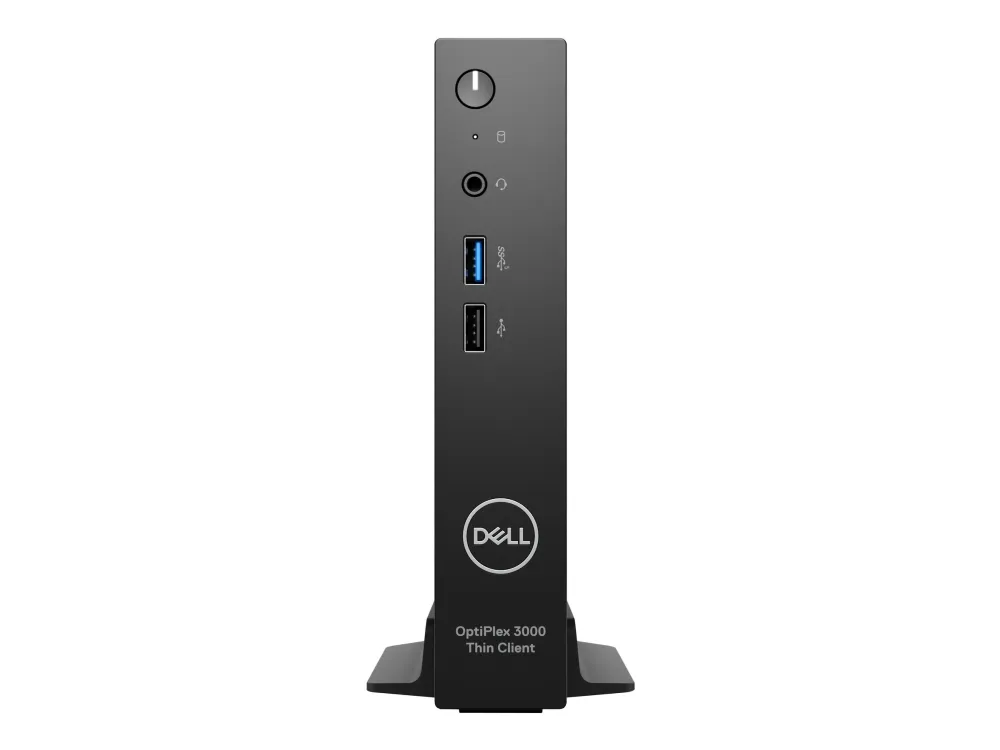Dell OptiPlex 3000 Thin Client - Tynd klient - DTS 1 x Celeron N5105 / op til 2.9 GHz - RAM 8 GB - flash - eMMC 64 GB - UHD Graphics - IEEE 802.11ax (Wi-Fi 6E), Gigabit Ethernet, Bluetooth - Dell ThinOS - skærm: ingen - sort - BTP - Dell Smart Select