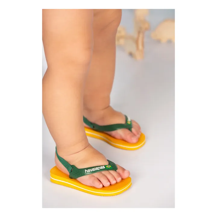 Havaianas Tongs Baby Brasil Logo | Jaune