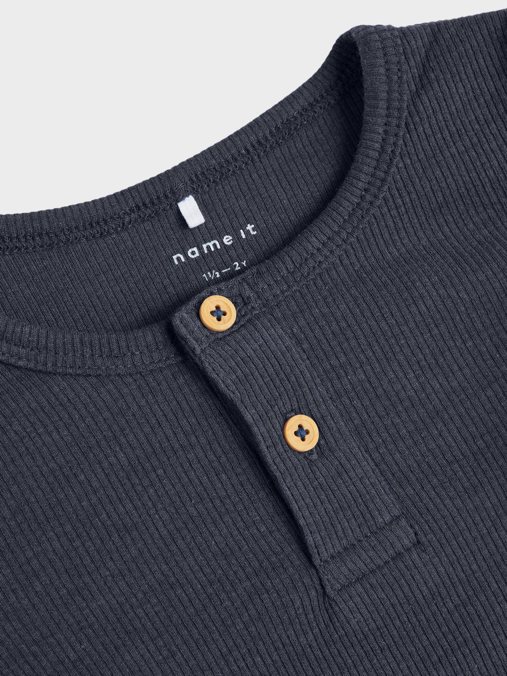 NAME IT ribgebreide longsleeve NMMKAB marine