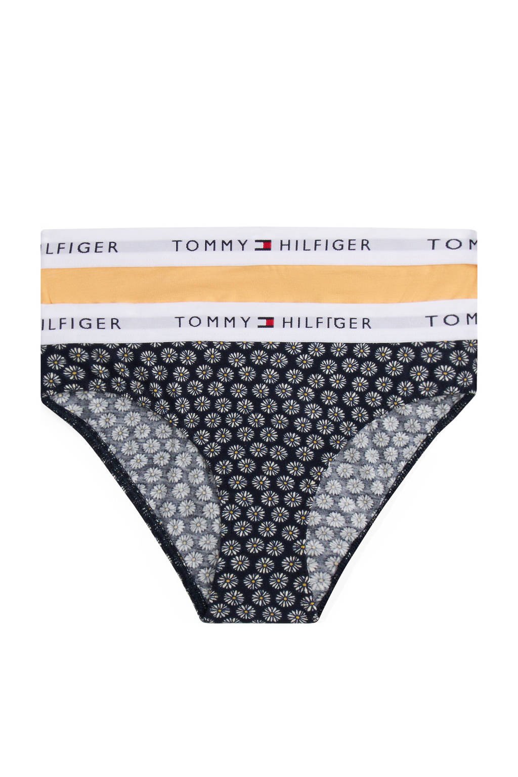 Tommy Hilfiger slip - (set van 2) geel/zwart/wit
