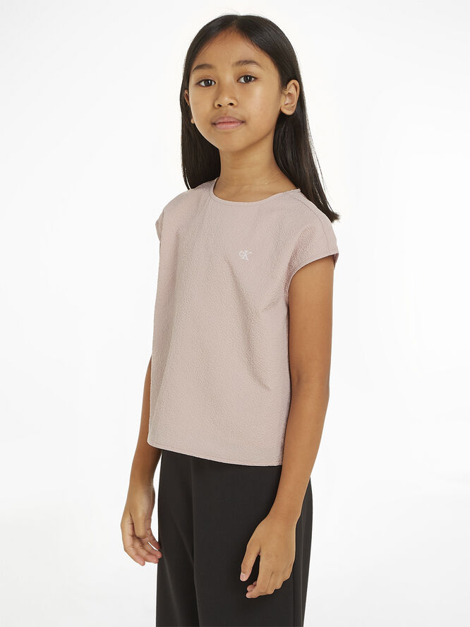 Calvin Klein BABY SEERSUCKER SS WOVEN TOP Tf6