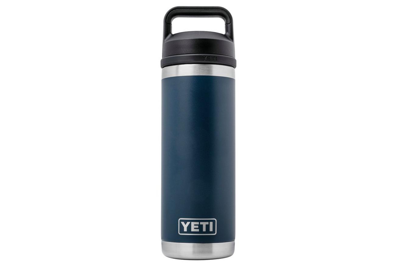 Yeti Rambler Bottle 18oz Chug Cap, Navy Blue, thermosfles met drinkdop, 532 ml