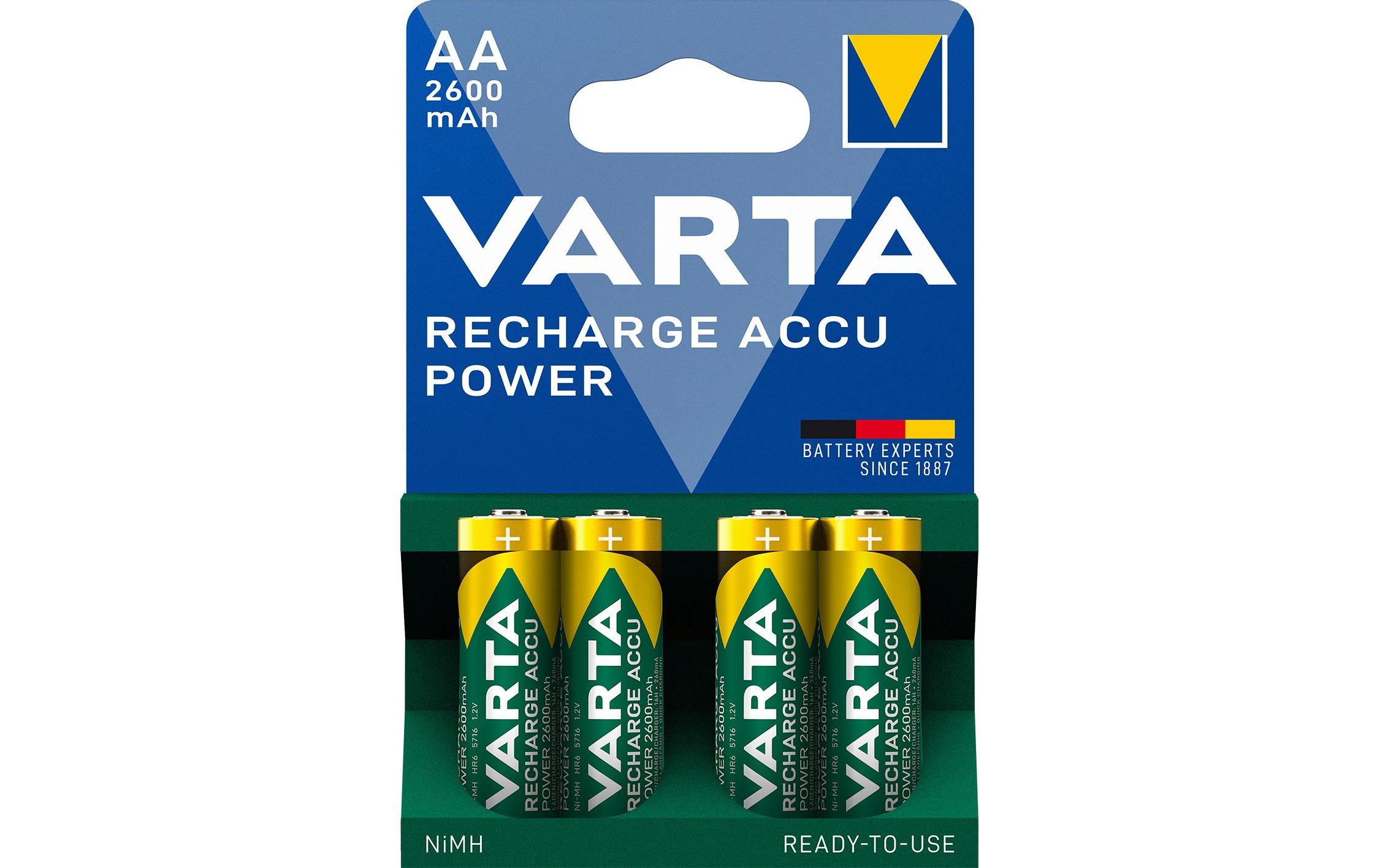 Akku Power NiMH AA 2600 mAh, 4 StückTyp Mignon (AA)