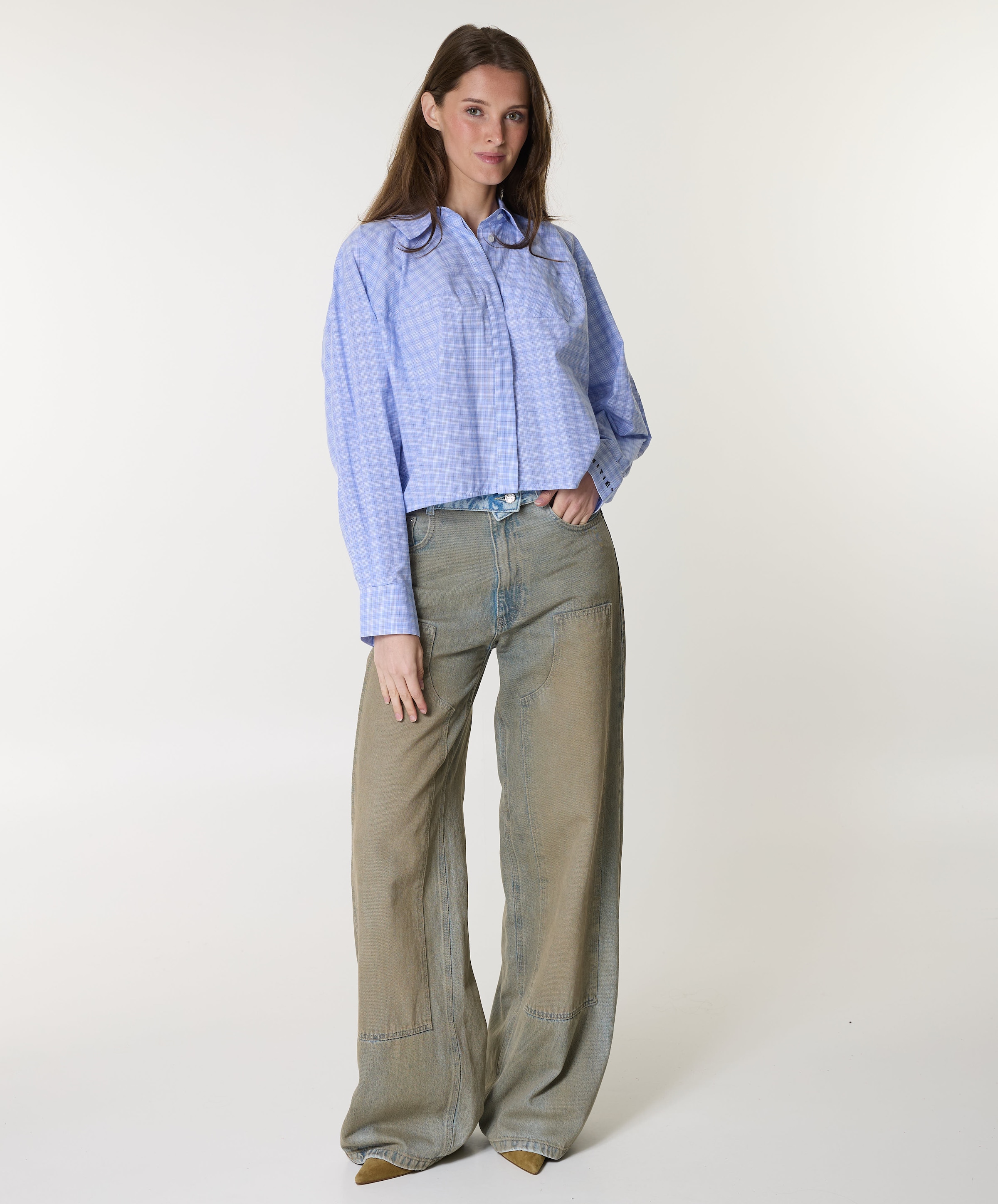 Haute L'Amitié Dames blouse blauw