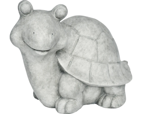 Tuinfiguur schildpad Lafiora 31 x 20 x 22,5 cm lichtgrijs