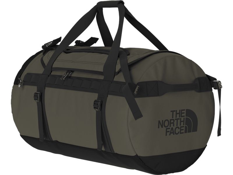 The North Face Duffle Bag Base Camp L 95 l, Taupe Grün/Schw Duffel-Tasche
