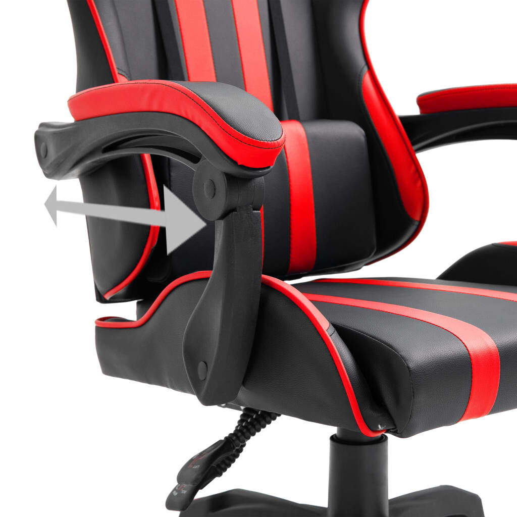 vidaXL Gaming stoel, rood, kunstleer