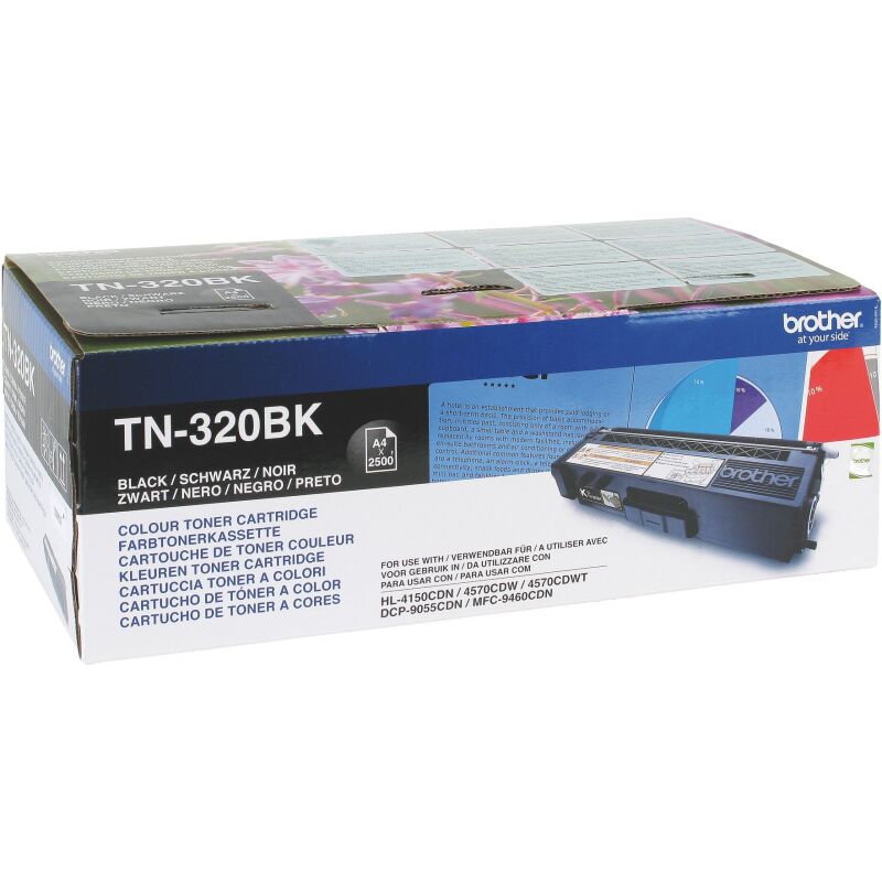 Toner Brother TN320 noir pour imprimante laser