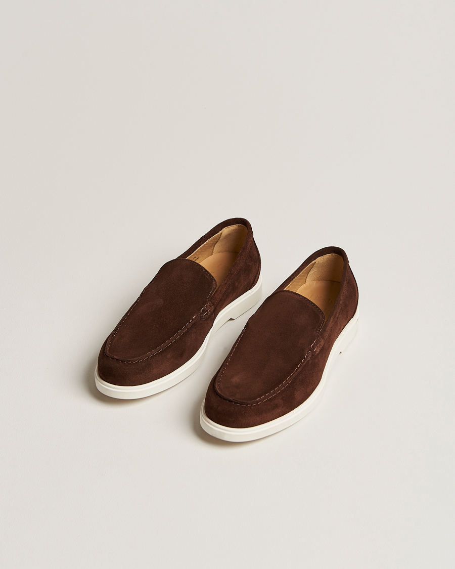 Loake 1880 Tuscany Suede Loafer Chocolate