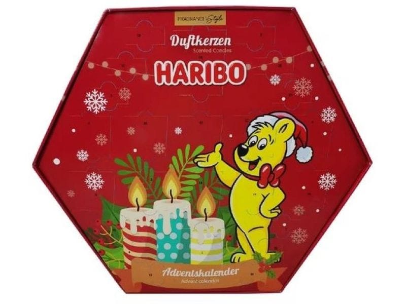 balthasar Adventskalender Haribo Assortiert Adevtskalneder Duftkerzen