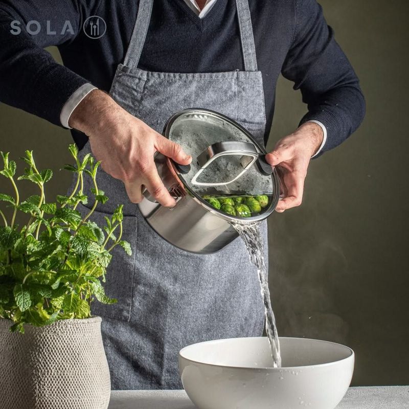 Sola - Juvia - Pannenset - RVS - 5 Delig - Geschikt voor Inductie en Downdraft