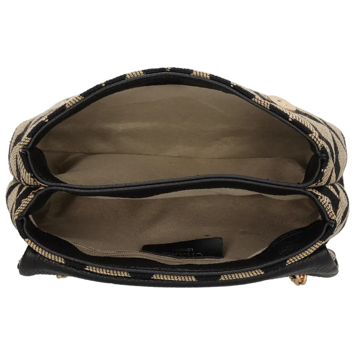 Charm London Anna Schoudertas Zwart/ Beige