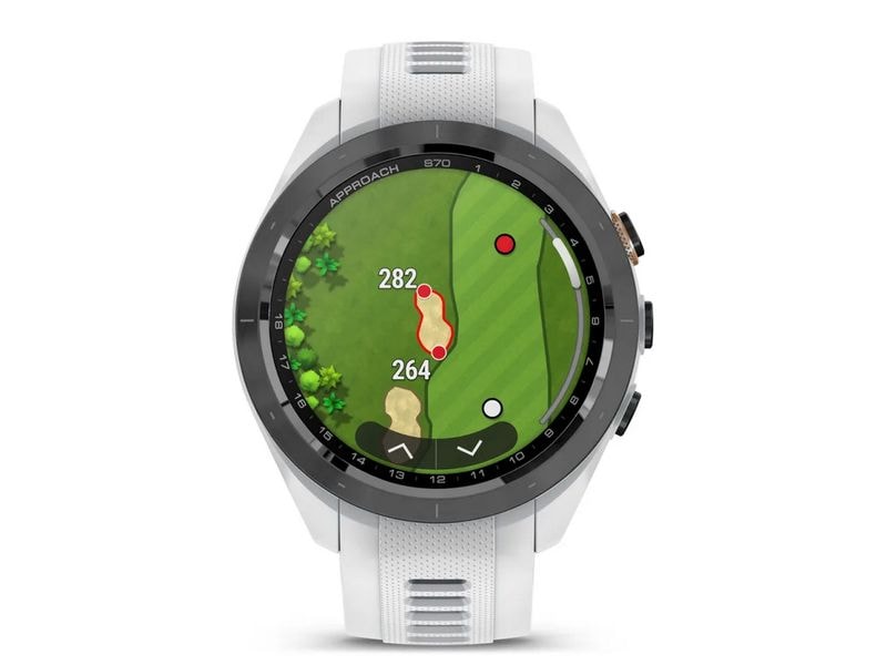 GARMIN Sportuhr Approach S70 White Golf GPS-Sportuhr