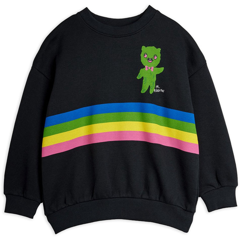 Køb Mini Rodini Black Alien Stripe Sp Sweatshirt