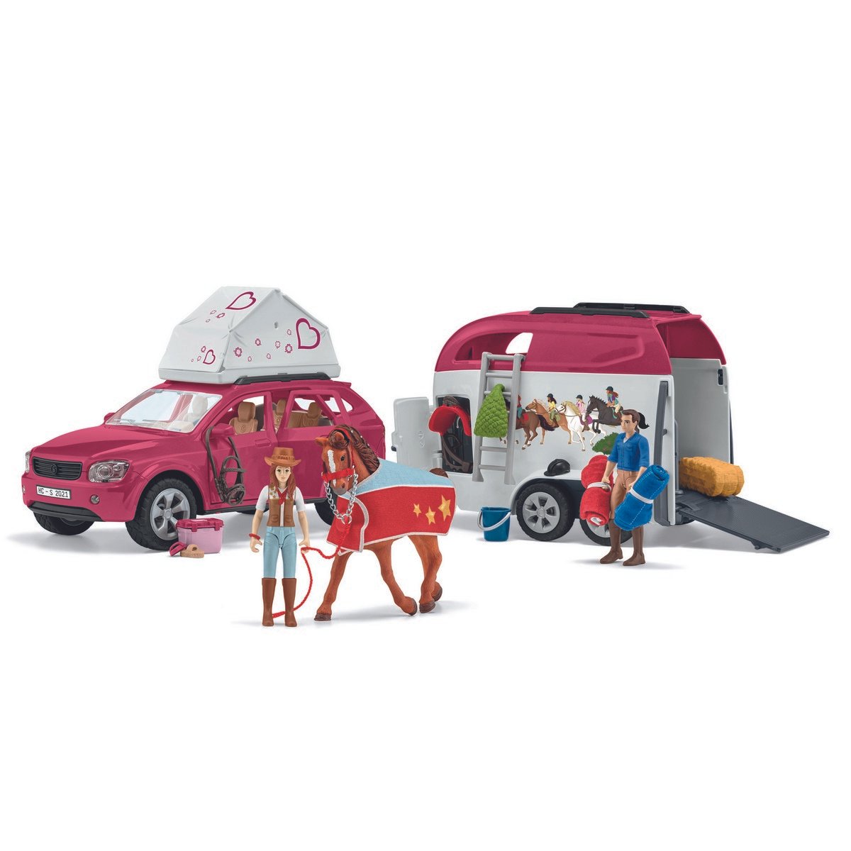 Grand voyage équestre en voiture