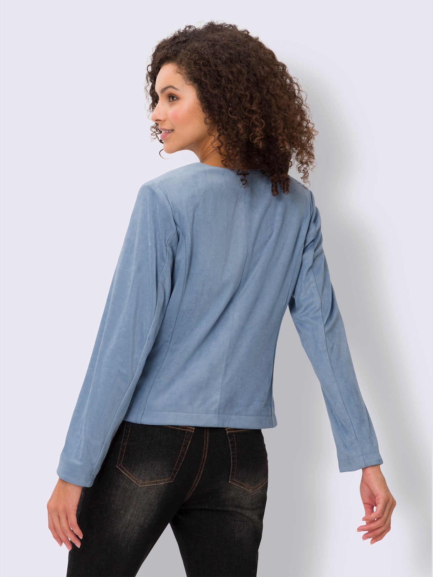 Blazer imitation cuir velours douce