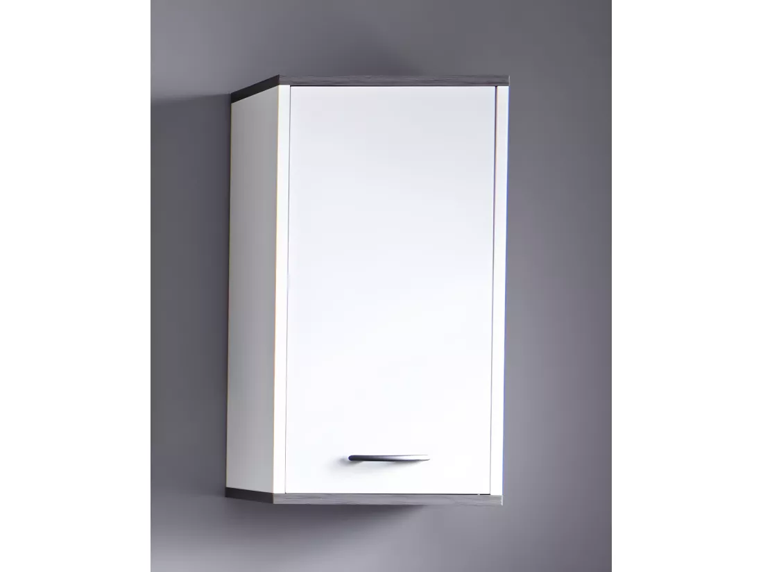 Meuble salle de bain mélaminé. Meuble haut. L - H - P : 32 - 60 - 21 cm