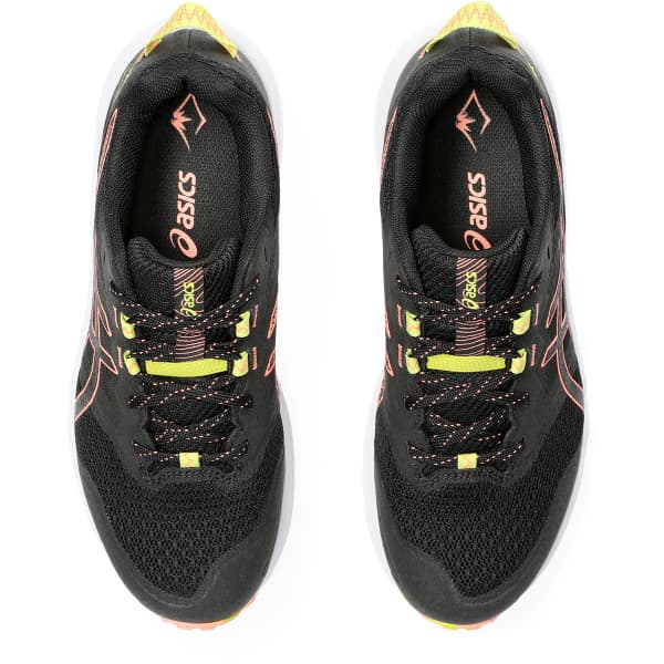 Chaussure trail ASICS TRABUCO TERRA 2 W BLACK/SUN CORAL