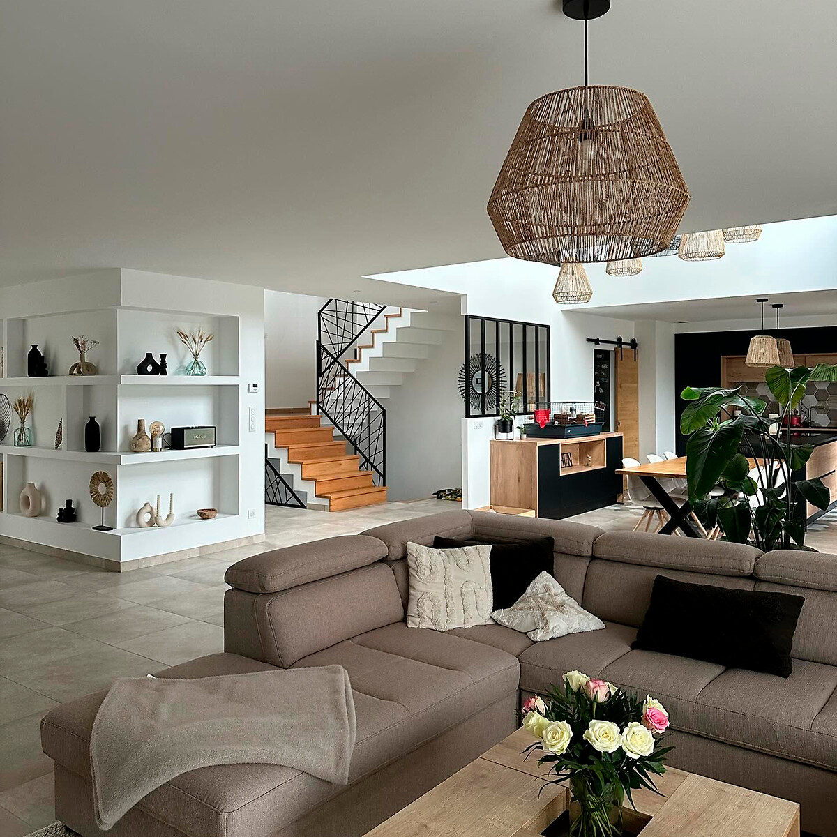 LA REDOUTE INTERIEURS<br>Candeeiro suspenso Ø50 cm, Yaku