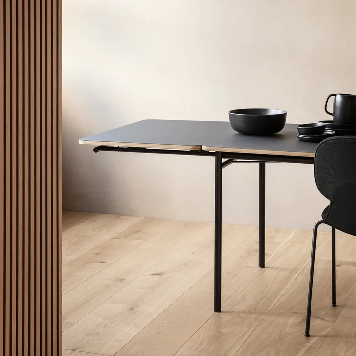Eva Solo - Taffel Esstisch (ausziehbar), 90 x 150-210 cm, nero