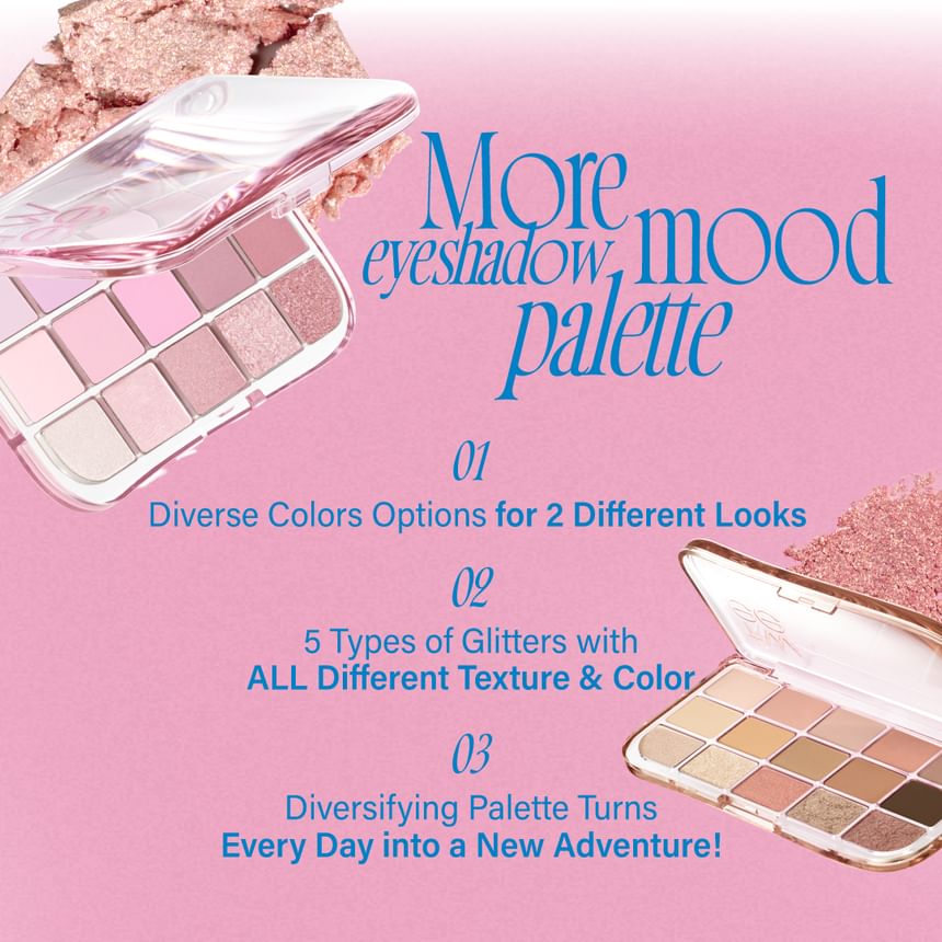 fwee - More Mood Eyeshadow Palette - 6 kleuren
