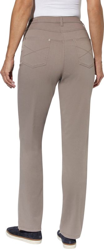 Dames 5-pocketjeans in taupe