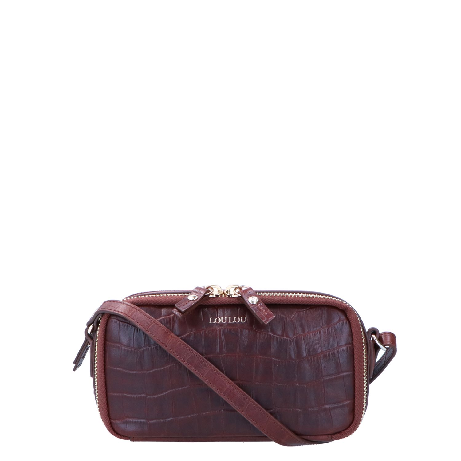 LouLou Essentiels 04Mobilebag Classy Croc cacao