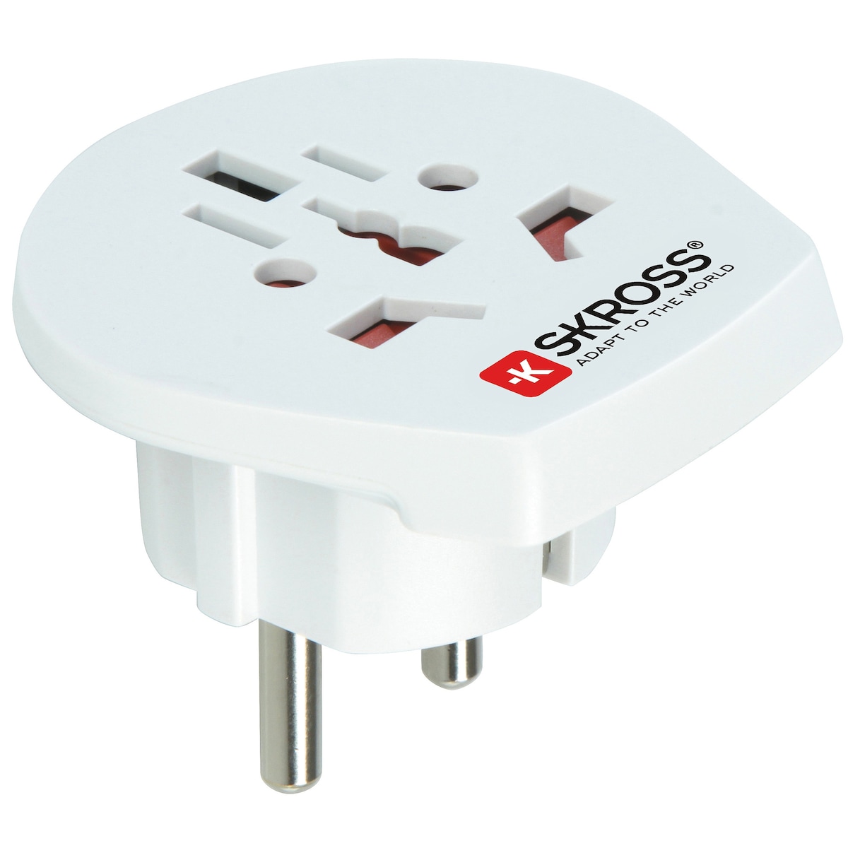SKross reiseadapter for Europa