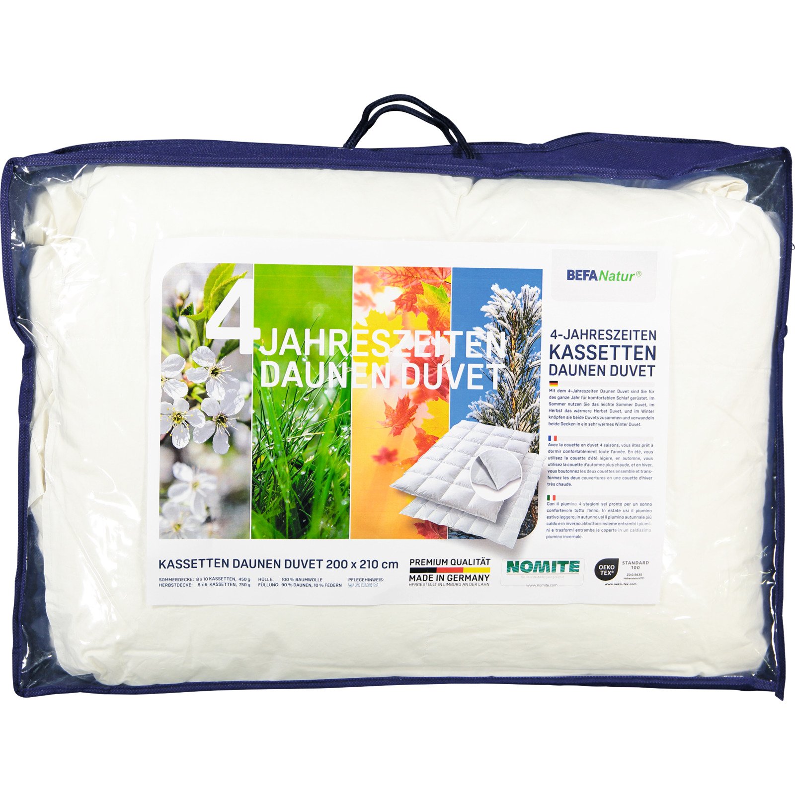 Easy Dream Daunen-Duvet 4 Jahreszeiten