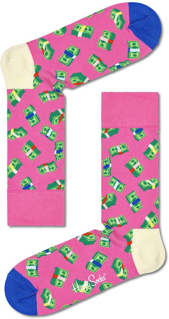 Happy Socks Money Money Sock roze