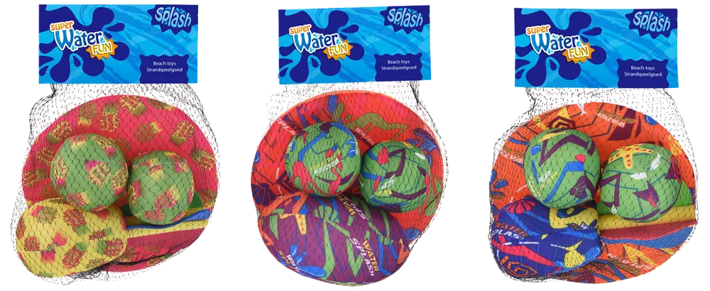 Vandlegetøj 4 dele - assorterede farver